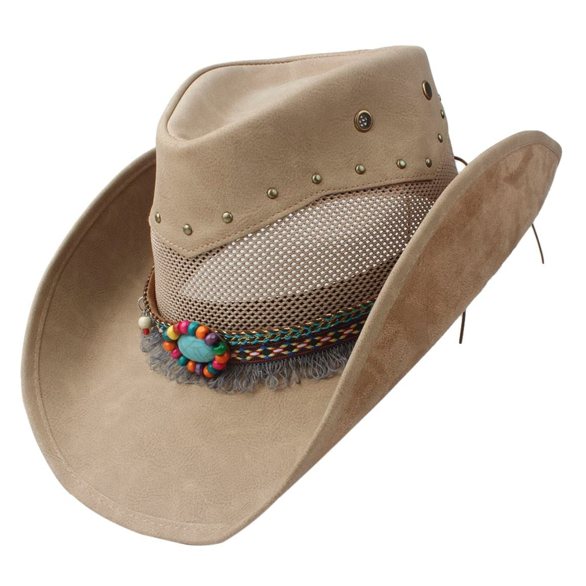 Hat Country Leather Woman