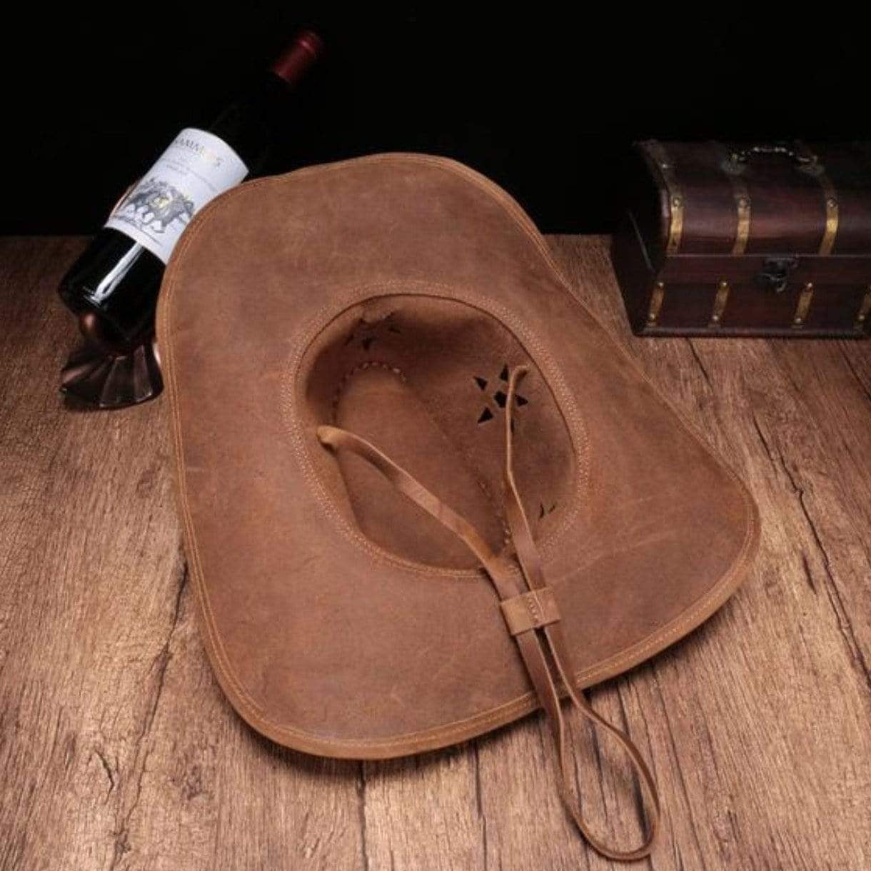 Leather Cowboy Hat