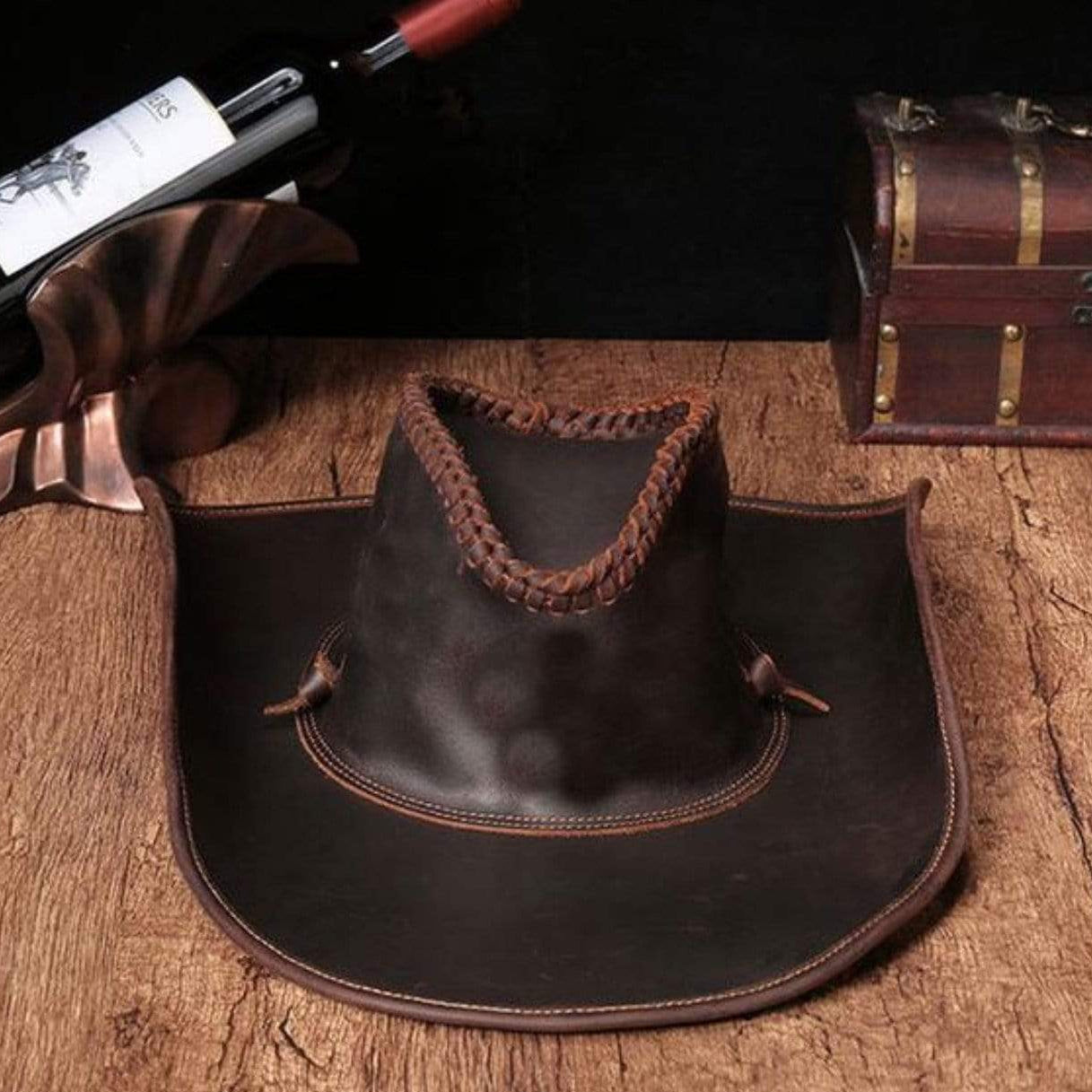 Leather Cowboy Hat