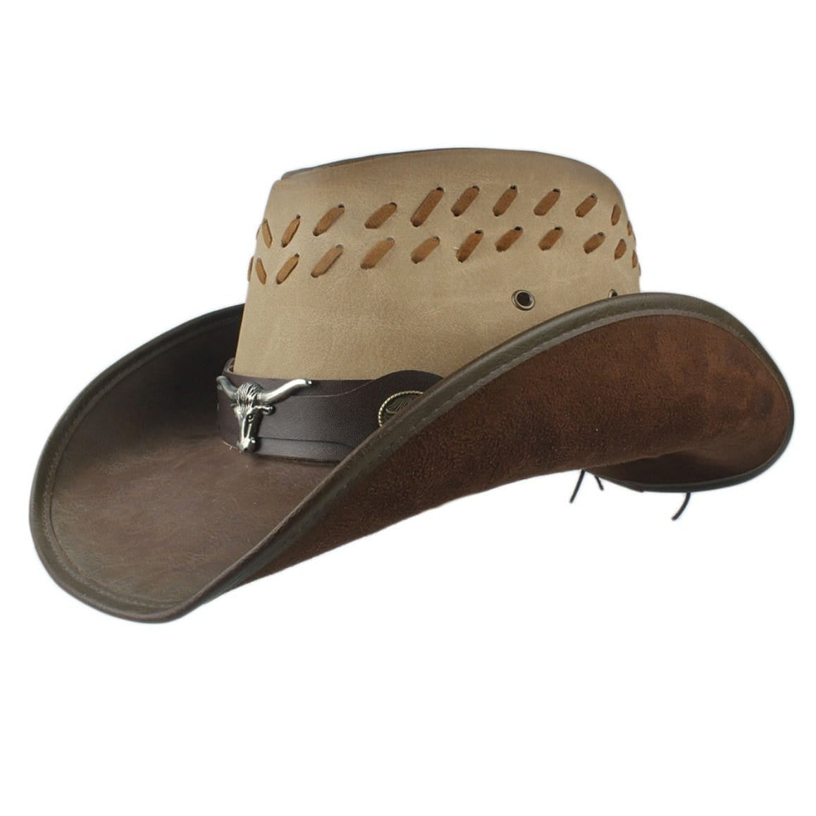 Men's Leather Cowboy Hat