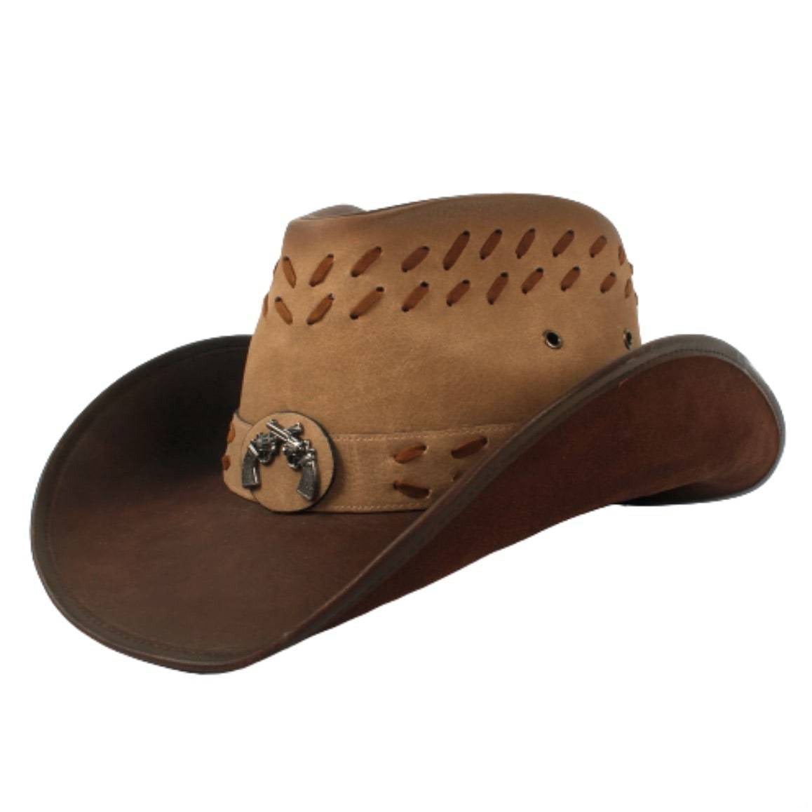 Men's Leather Cowboy Hat