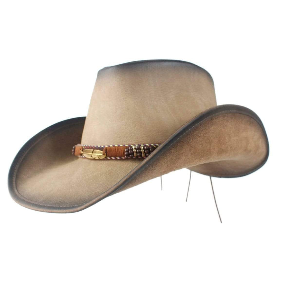 Leather Western Hat