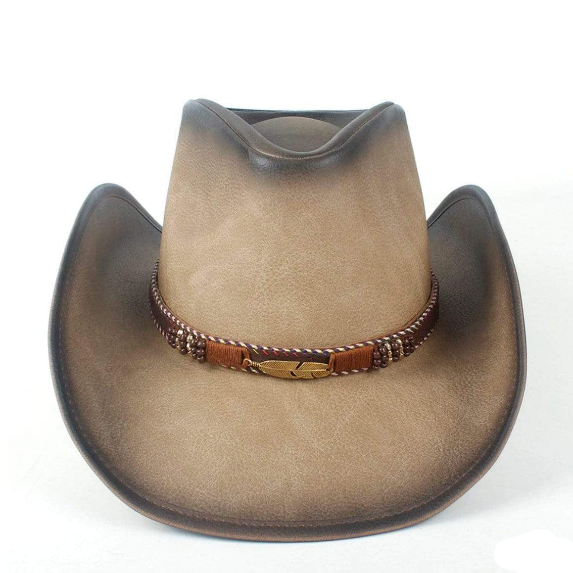 Leather Western Hat