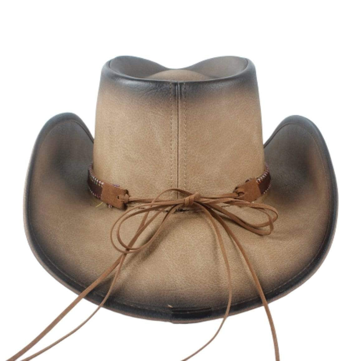 Leather Western Hat